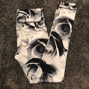 Rose printed workout pants!